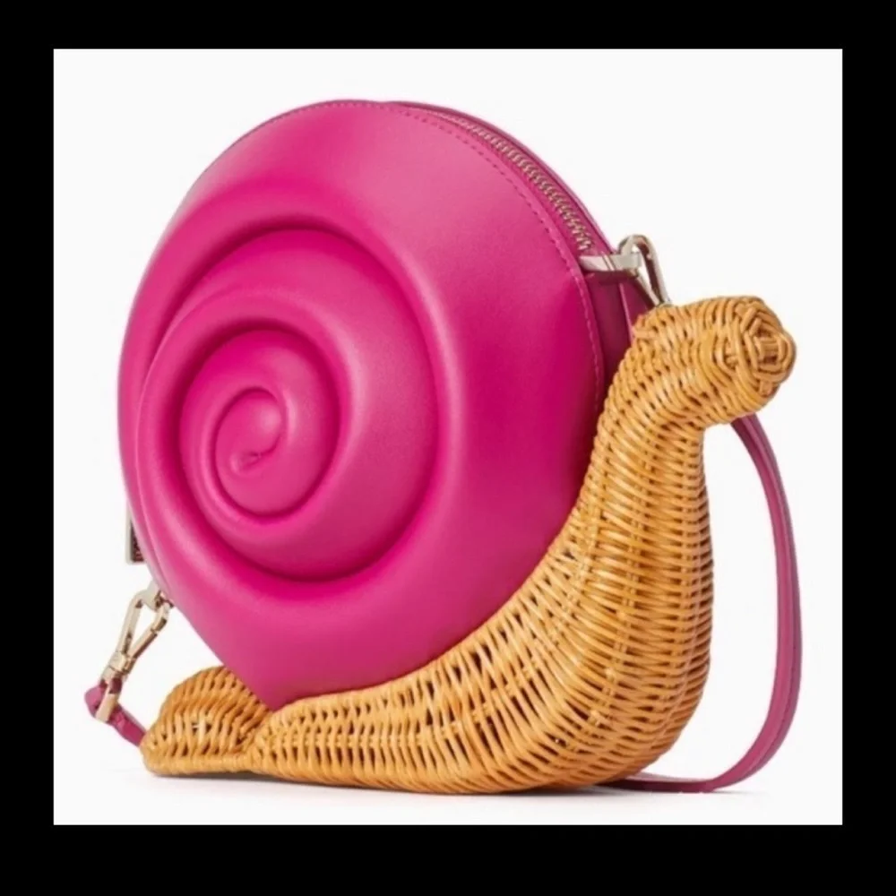 Kate Spade Pink Snail 🐌 Bag NWT Enchanted Forest